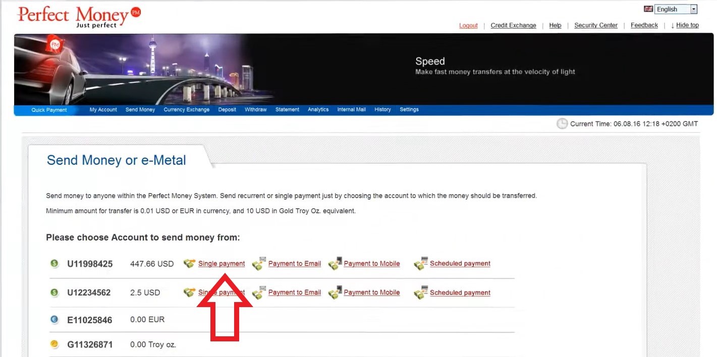  آخرین گزینه Scheduled Payment است که برای پرداخت زمان‌دار تعبیه شده و چنانچه تمایل داشته باشید یک پرداخت به طور خودکار درآینده برنامه‌ریزی و انجام شود، این گزینه را باید انتخاب کنید. معمولا Scheduled Payment مناسب پرداخت حقوق کارکنان یا تراکنش‌های مدت‌دار است. در بین این 3 روش، روش اول یعنیsingle payment روش مرسوم‌تری برای پرداخت حواله پرفکت‌مانی است و توصیه می‌شود از آن استفاده نمایید.
