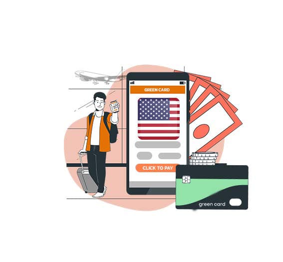پرداخت هزینه گرین کارت آمریکا (USCIS)