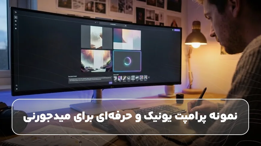 نمونه پرامپت یونیک و حرفه‌ای برای میدجورنی