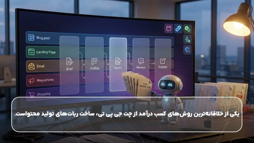 کسب در آمد با چت جی پی تی با تولید محتوا