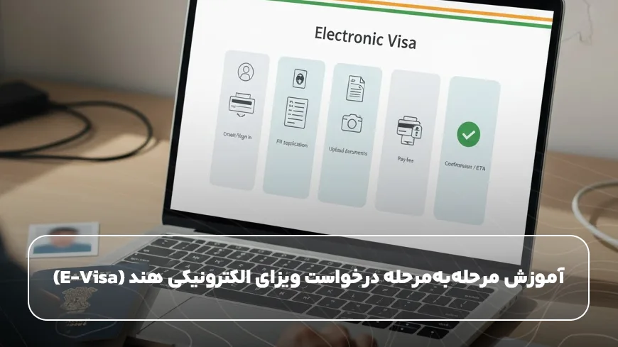 آموزش مرحله‌به‌مرحله درخواست ویزای الکترونیکی هند (E-Visa)