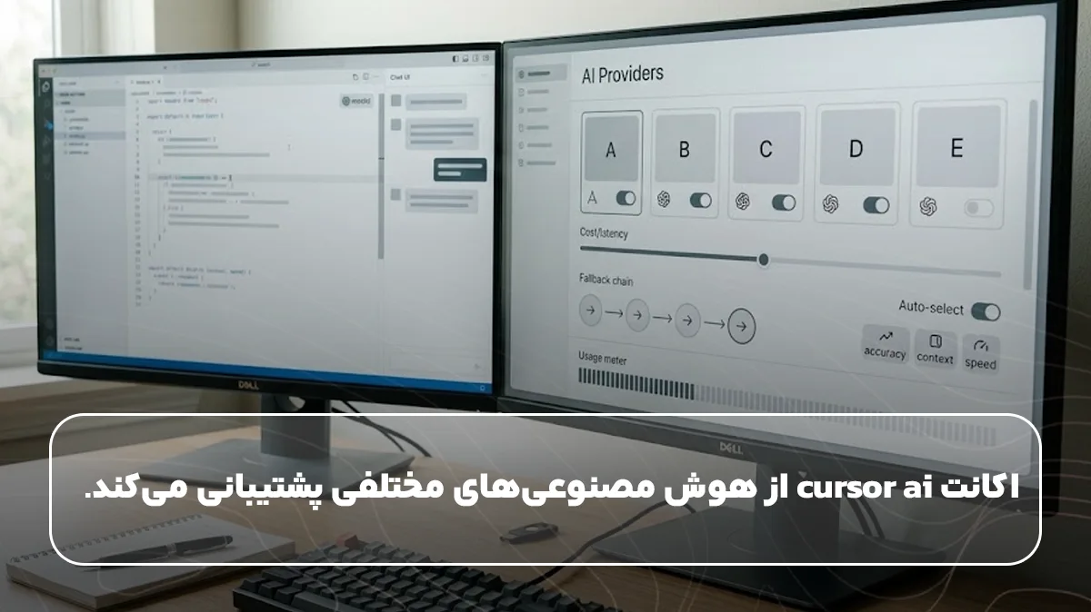 اکانت cursor ai از هوش مصنوعی‌های مختلفی پشتیبانی می‌کند.